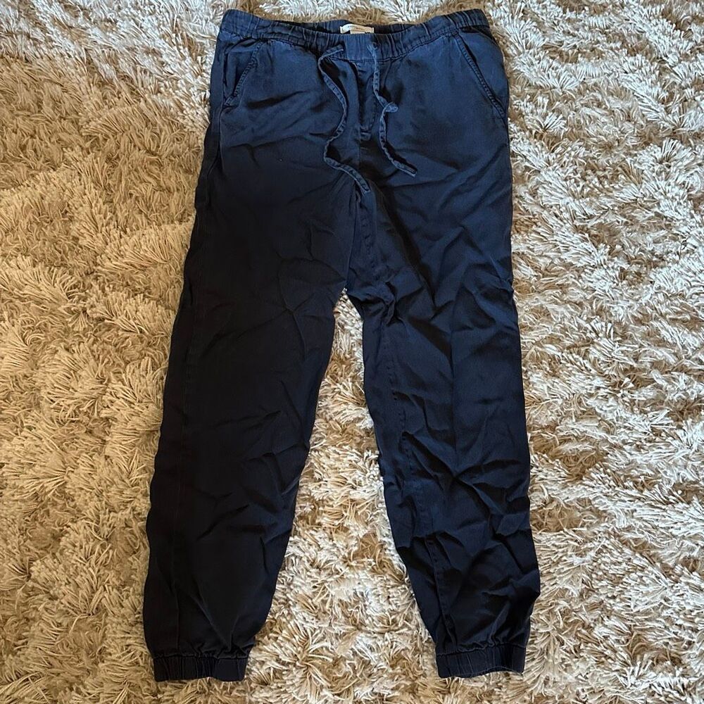 Anthropologie Daily/Ritual 100% lyocell joggers navy 4